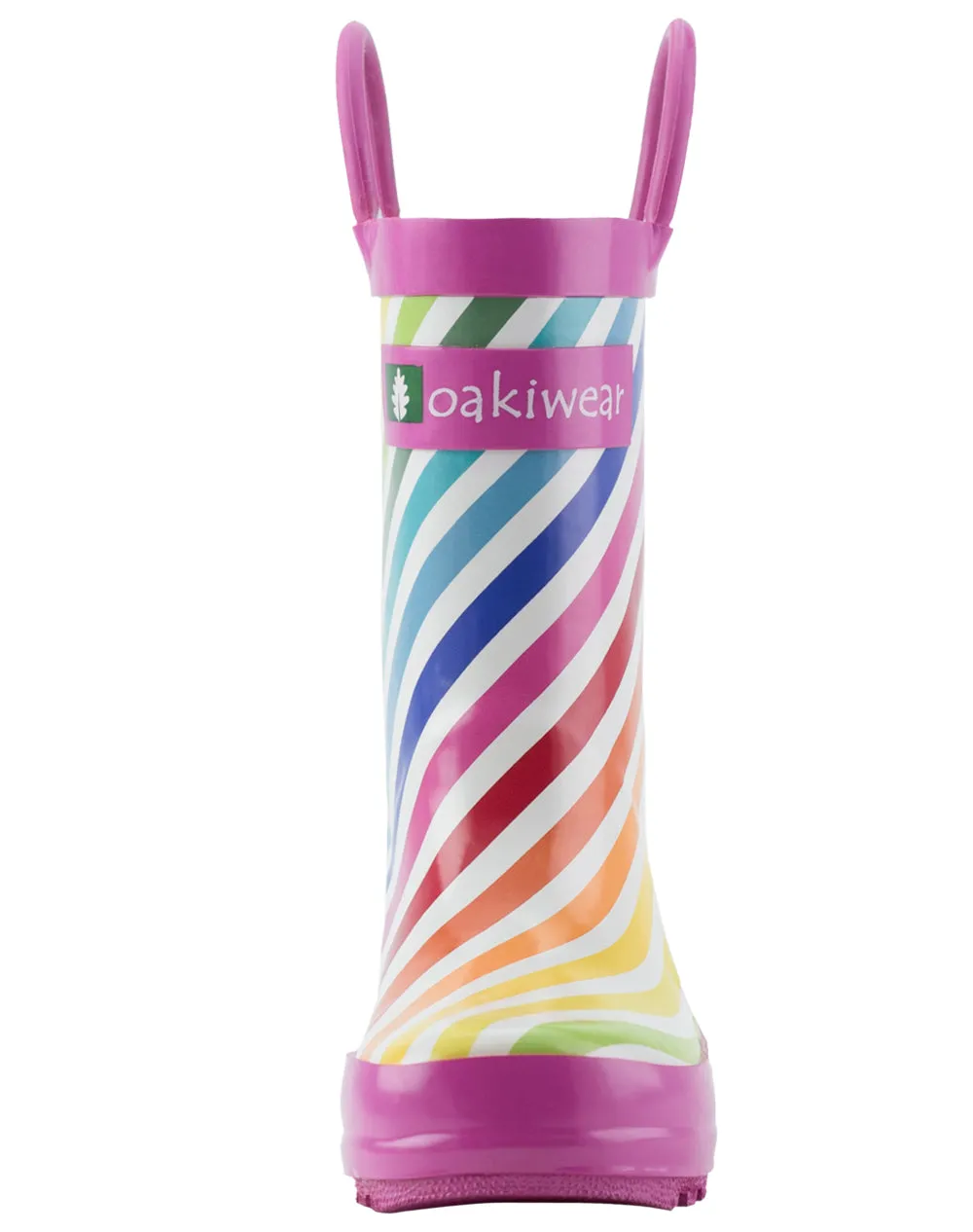 CHILDREN’S RUBBER RAIN BOOTS RAINBOW STRIPES