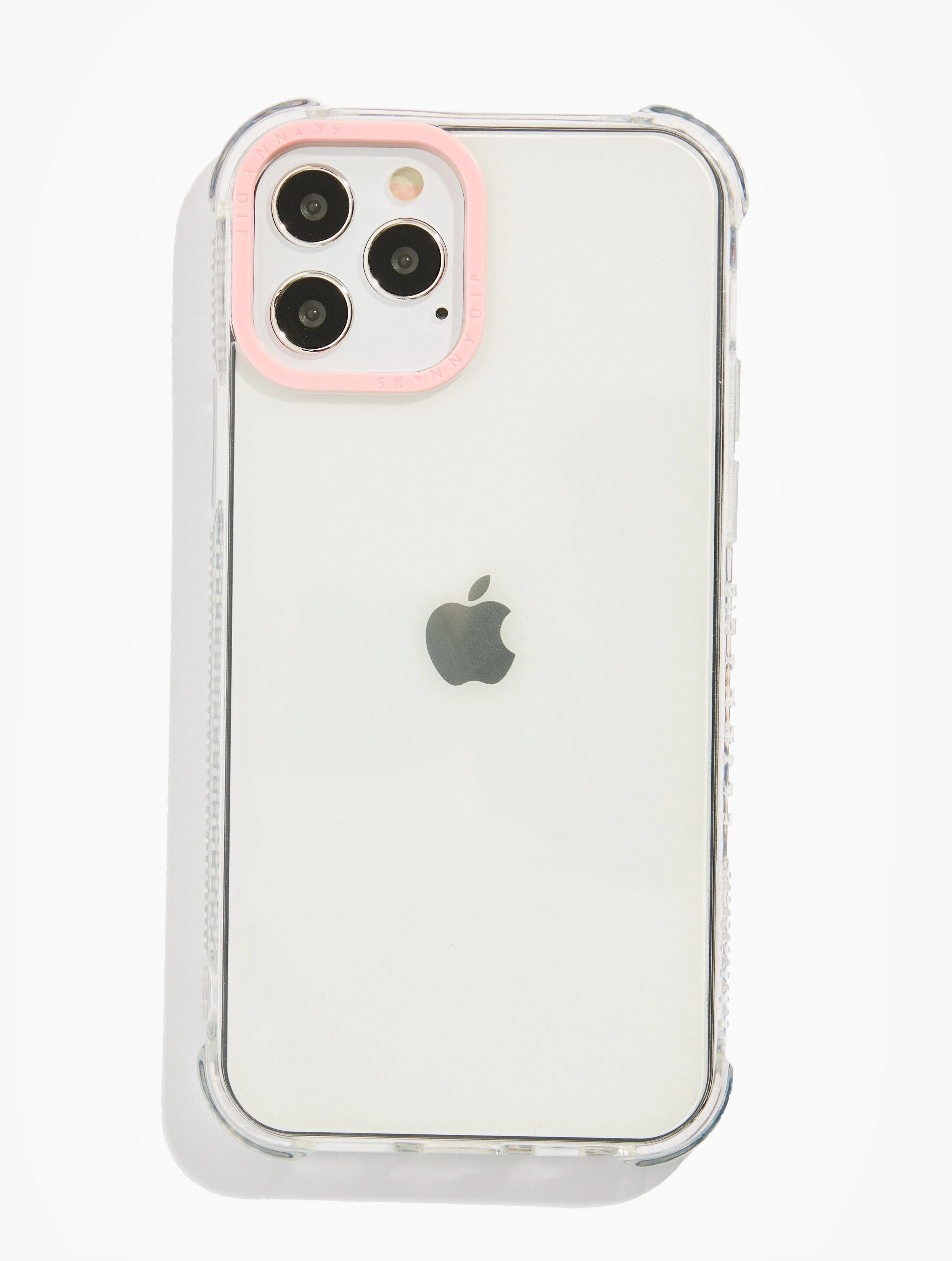 Clear Shock iPhone Case With Pink Camera Hole