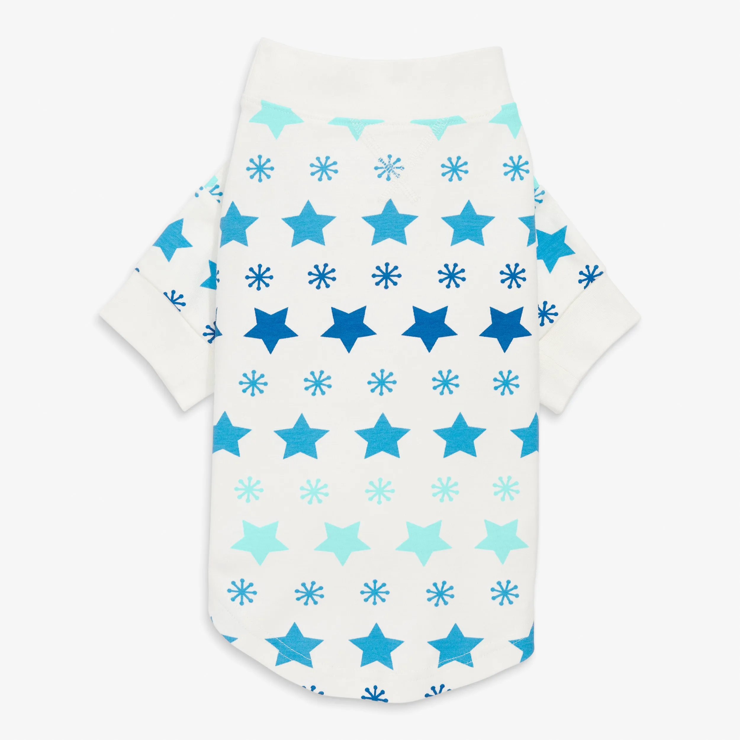 Clearance pet organic pj top in snowy stars