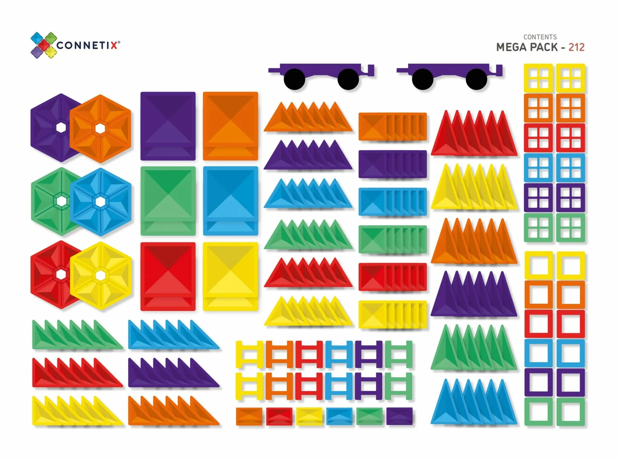 Connetix Tiles - 212 Piece Mega Pack