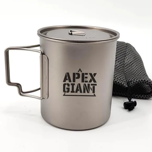 Cook Pots made with ultralight Titanium Apex Giant