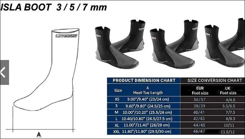 Cressi Isla Dive Boots (5mm)