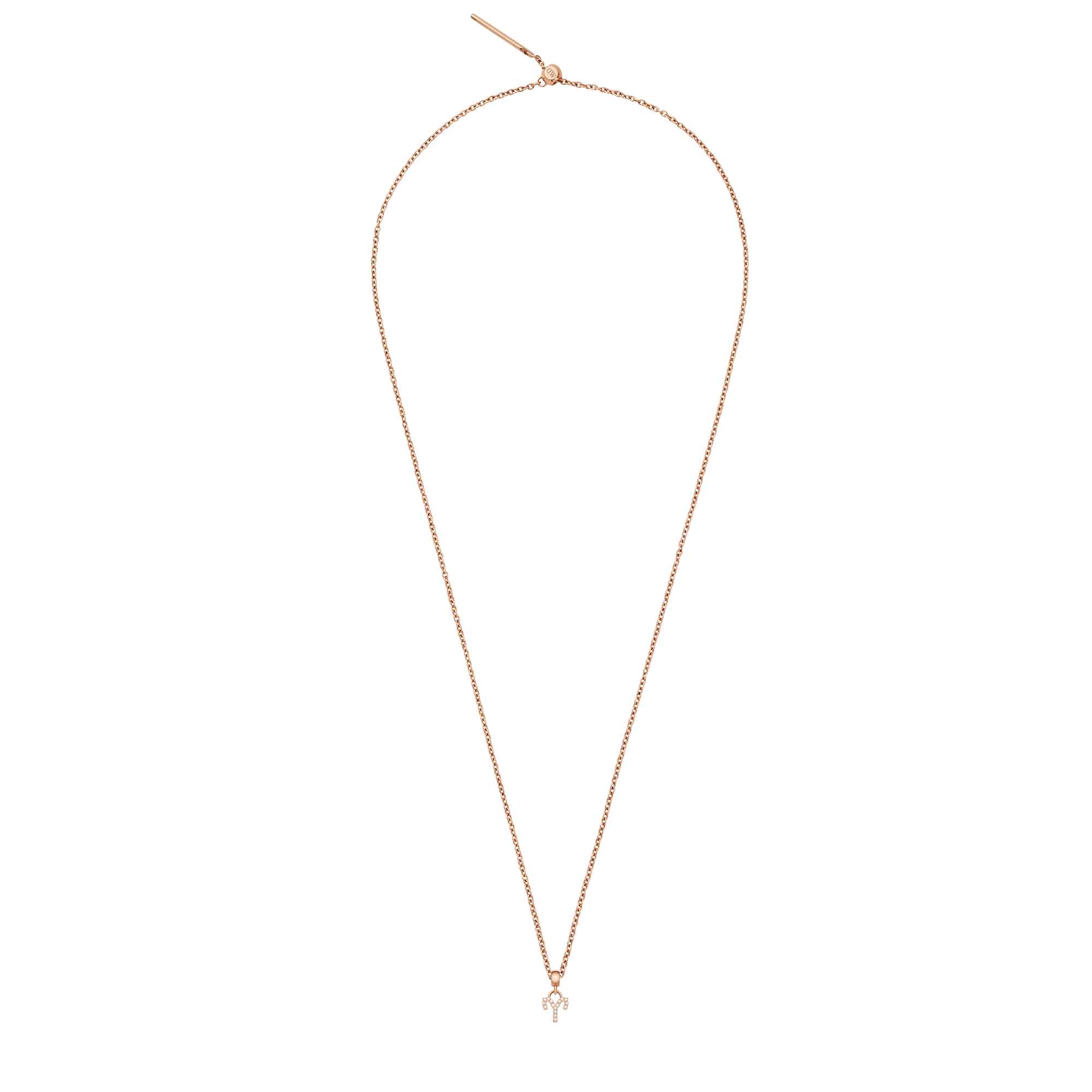 Crystal Zodiac Charm Rose Gold