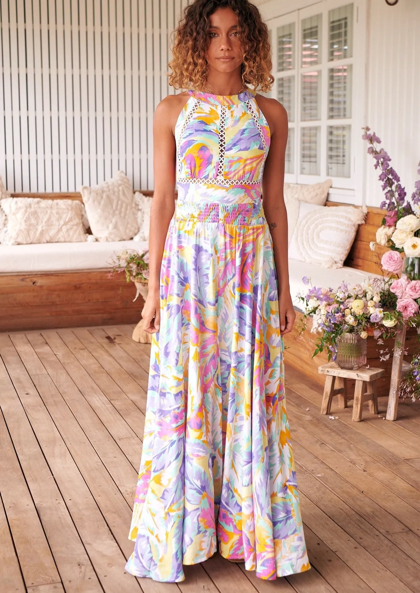 Endless Summer Maxi Dress in Bahamas Print