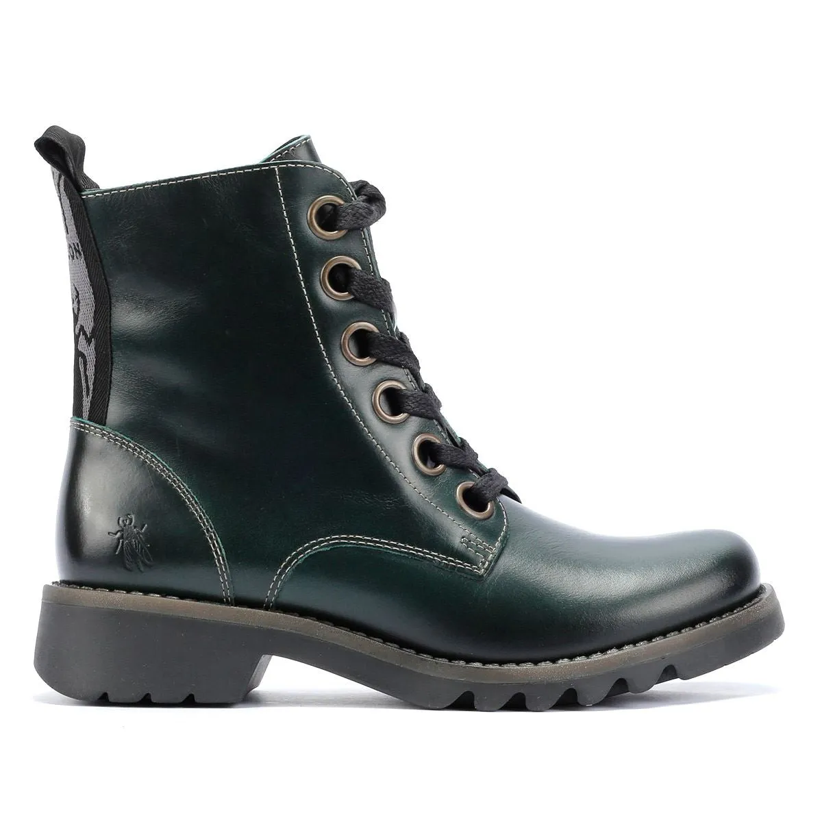 Fly London Ragi Leather Women's Petrol Boots