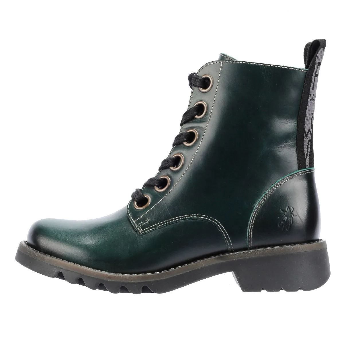 Fly London Ragi Leather Women's Petrol Boots