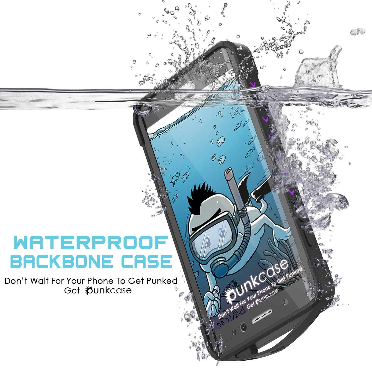 Galaxy Note 7 Waterproof Case, Punkcase WEBSTER Series, Putple | Heavy Duty Armor Cover