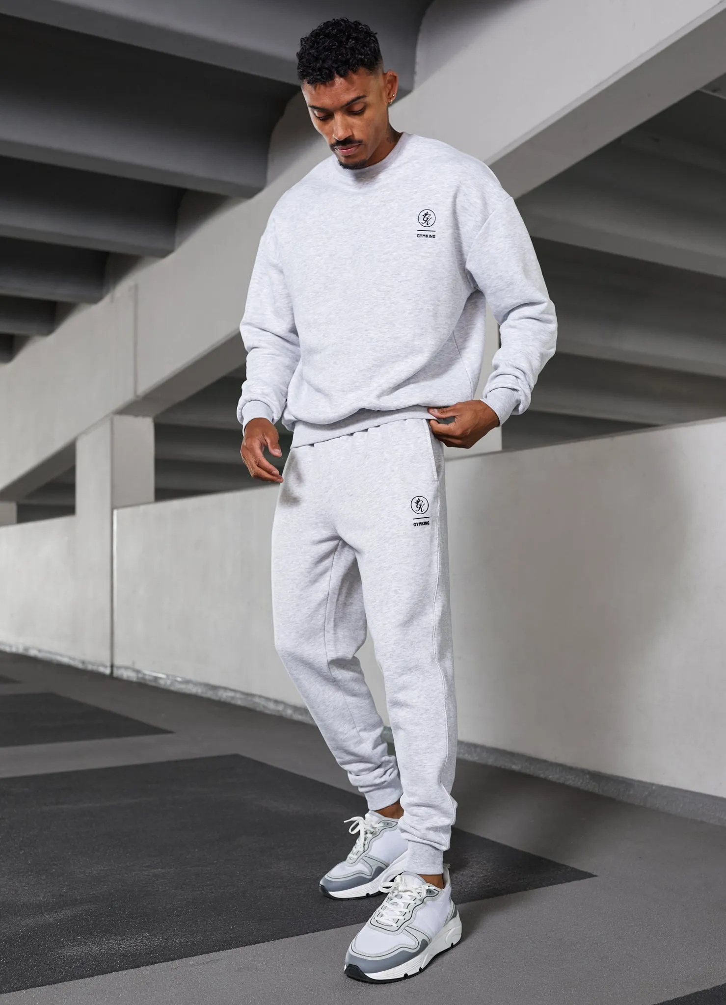 Gym King Aventus Jogger - Snow Marl