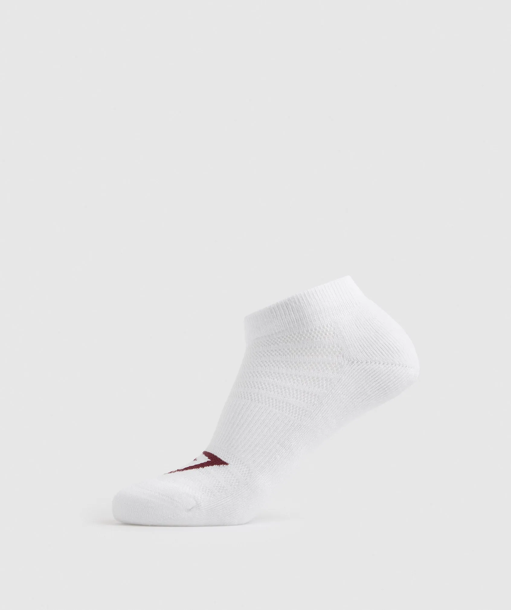 Gymshark Ankle Socks 3pk - Baked Maroon/Sweet Pink/White