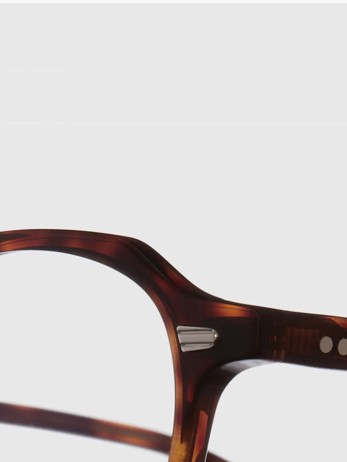 Hexagonal-Frame Acetate Optical Glasses Tortoiseshell