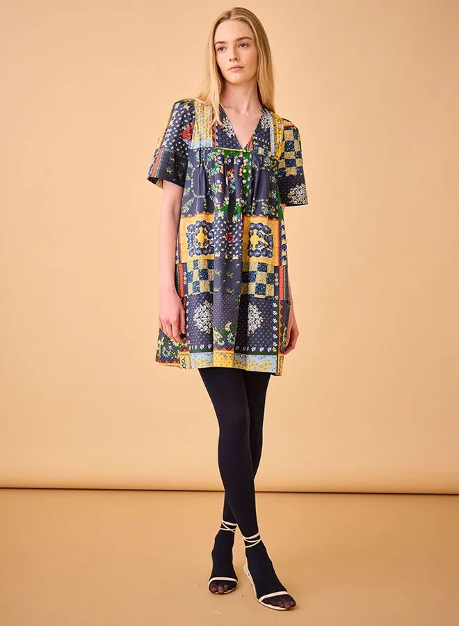 Hunter Bell Youjin Dress in Langford Patchwork