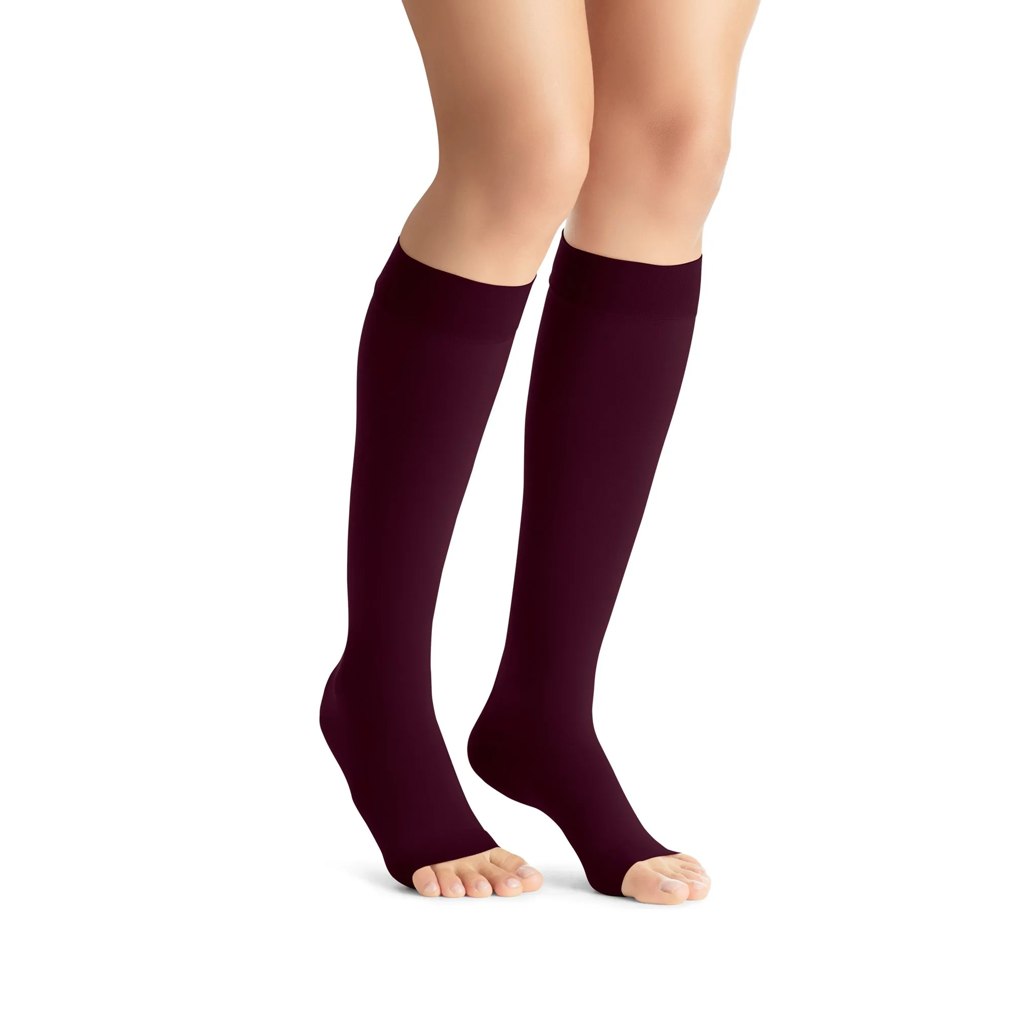 Jobst Opaque Open Toe Maternity Knee Highs - 20-30 mmHg