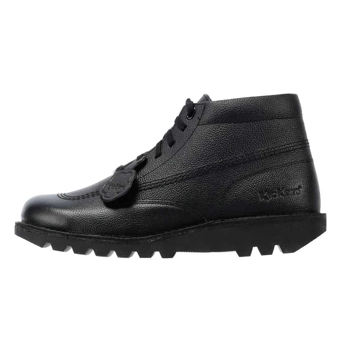 Kickers Kick Hi Tumble Leather Black Boots