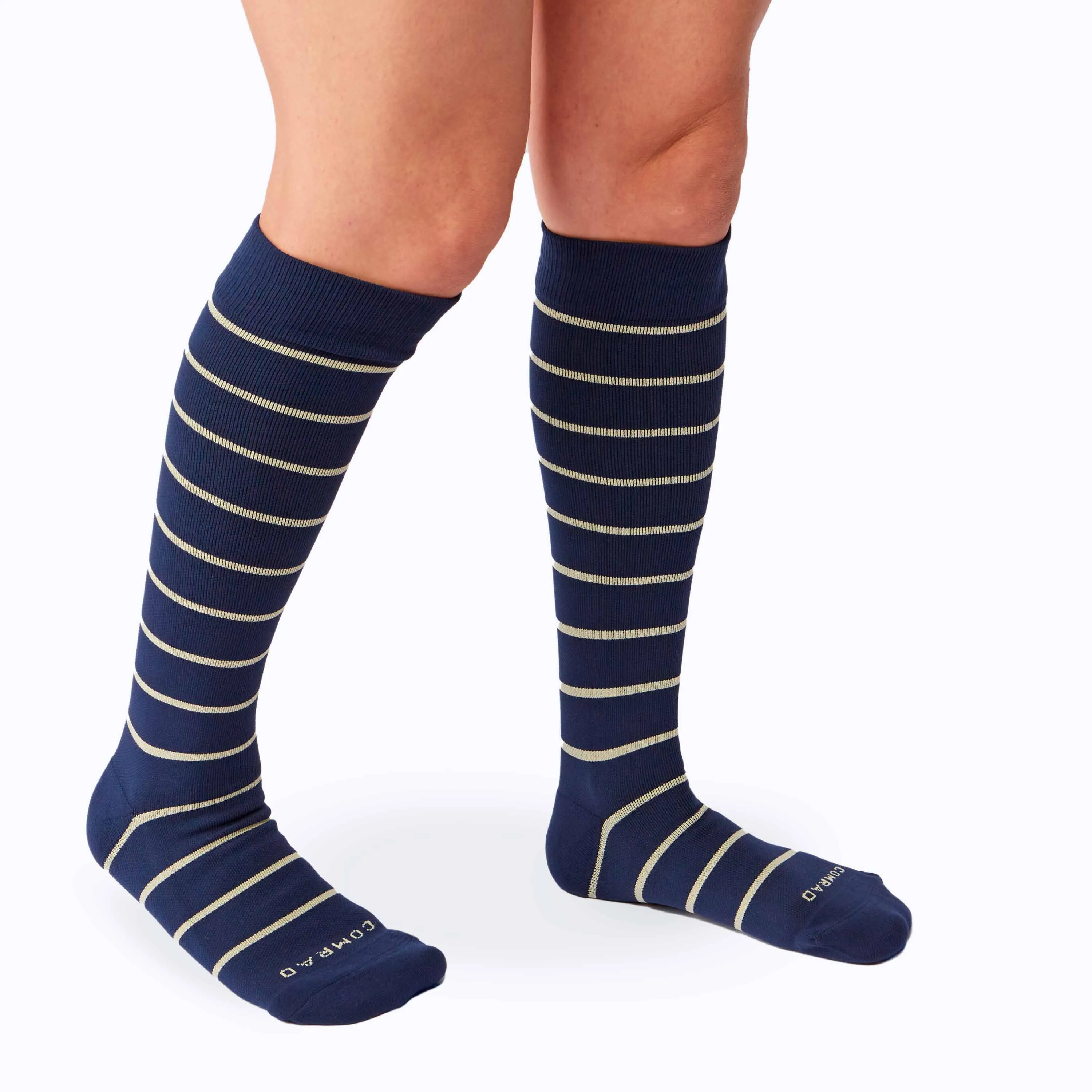 Knee-High Compression Socks - 3 Pack Stripes