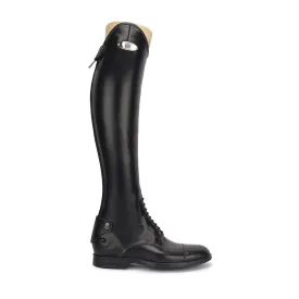 LEONARDO<br>Standard riding boot in black calfskin [34 - 39]