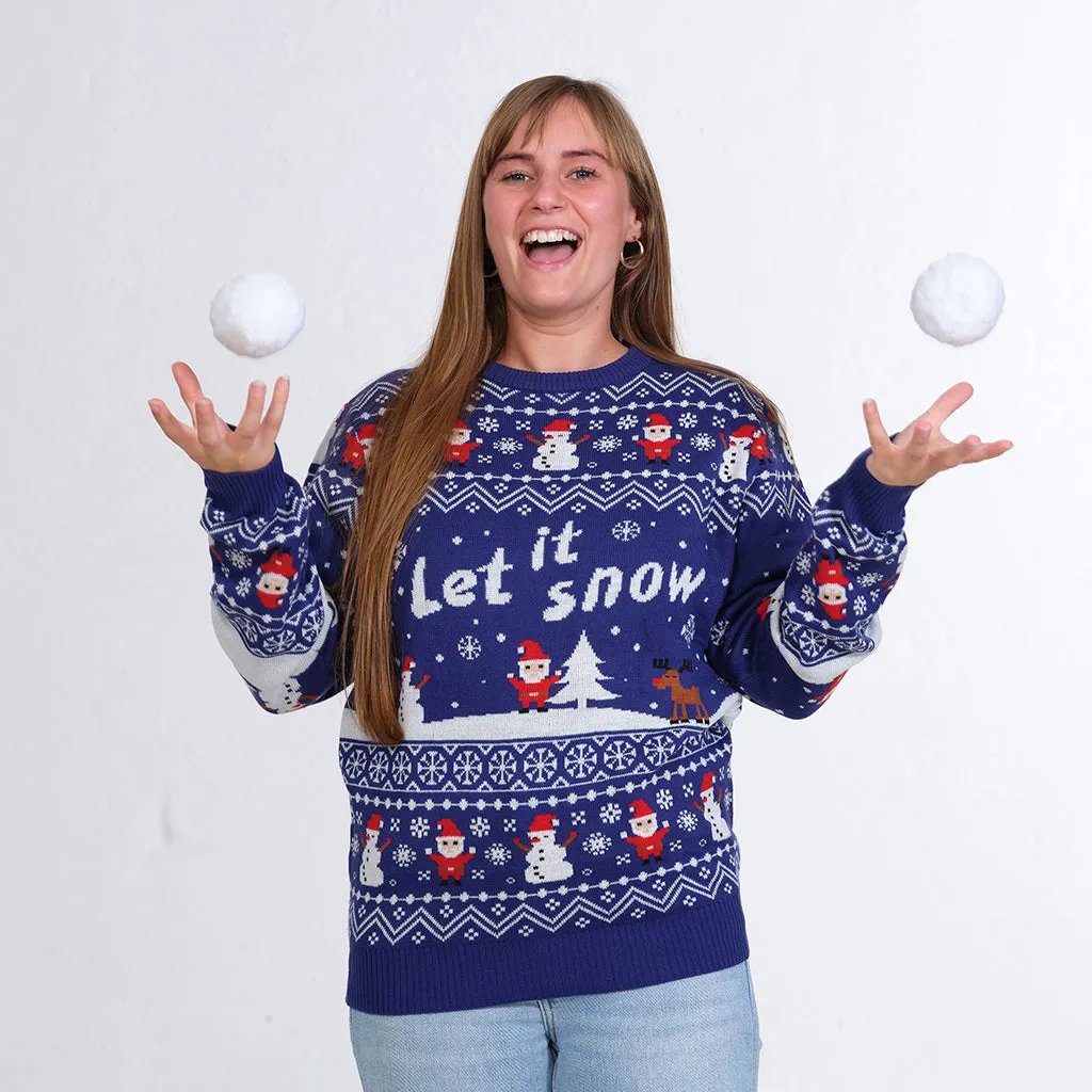 Let It Snow Julesweateren - Dame