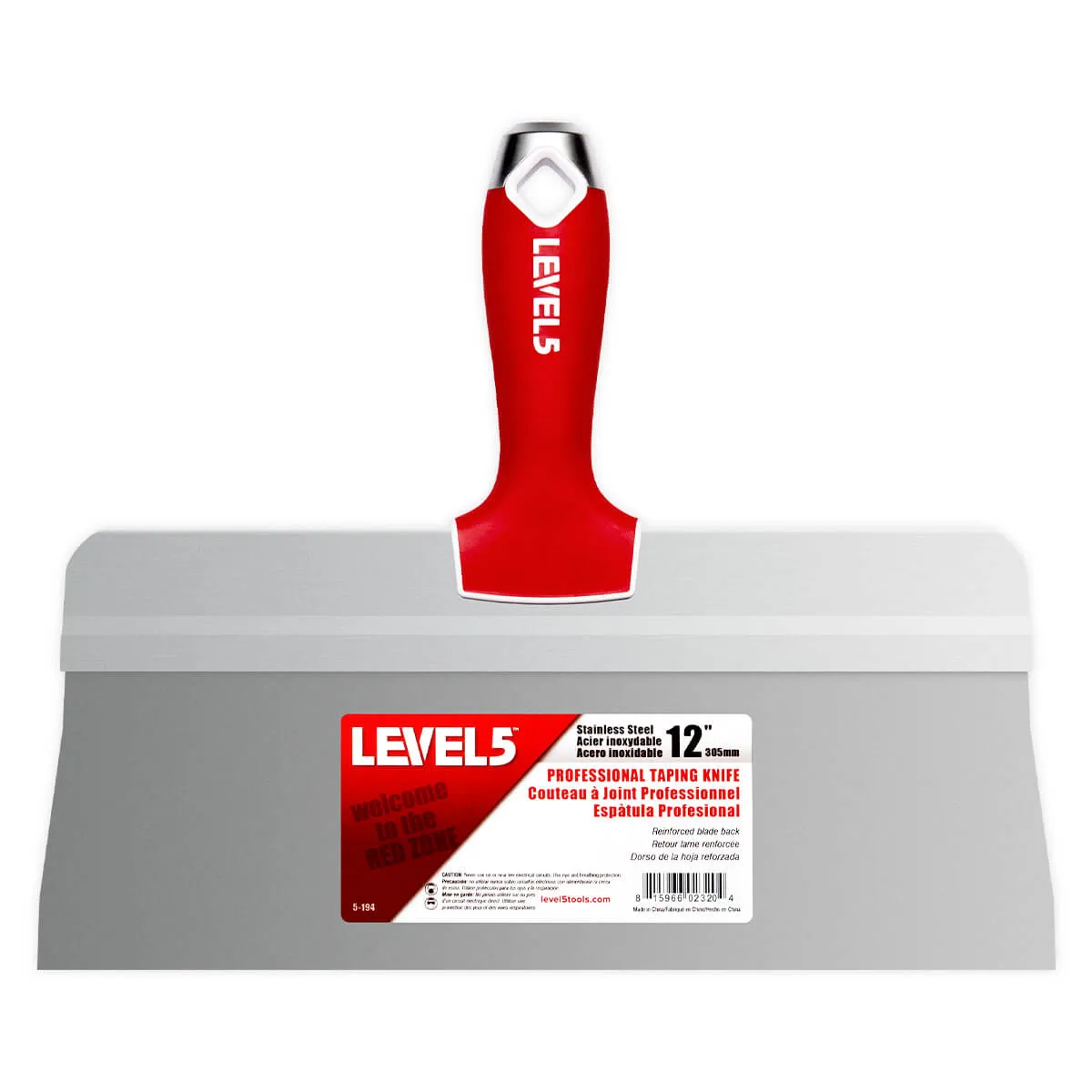 Level 5 Stainless Steel Big Back Taping Knife – Soft Grip Handle