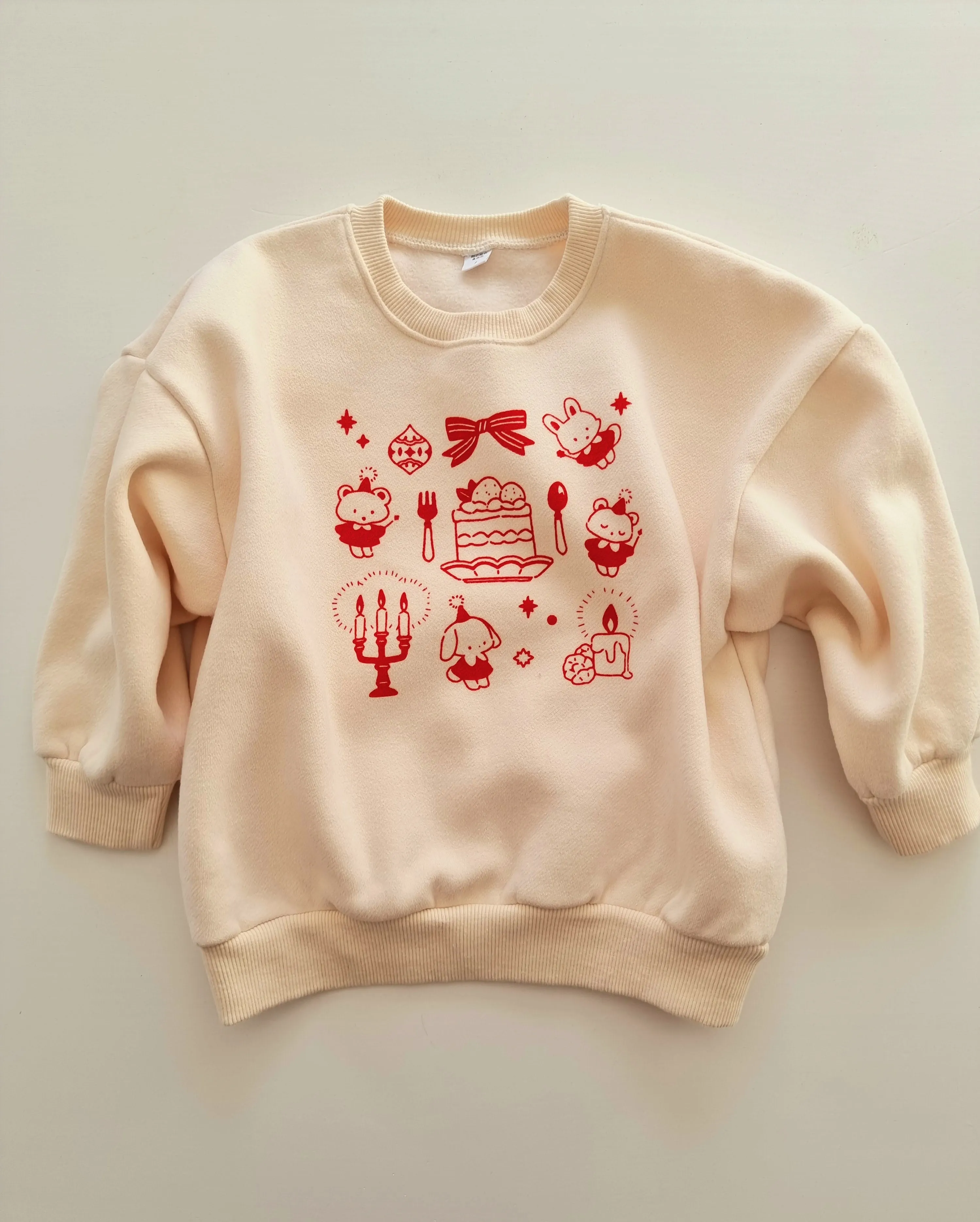 NOEL FESTIVE JUMPER RED OR CREAM