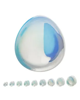 Opalite Teardrop Plugs