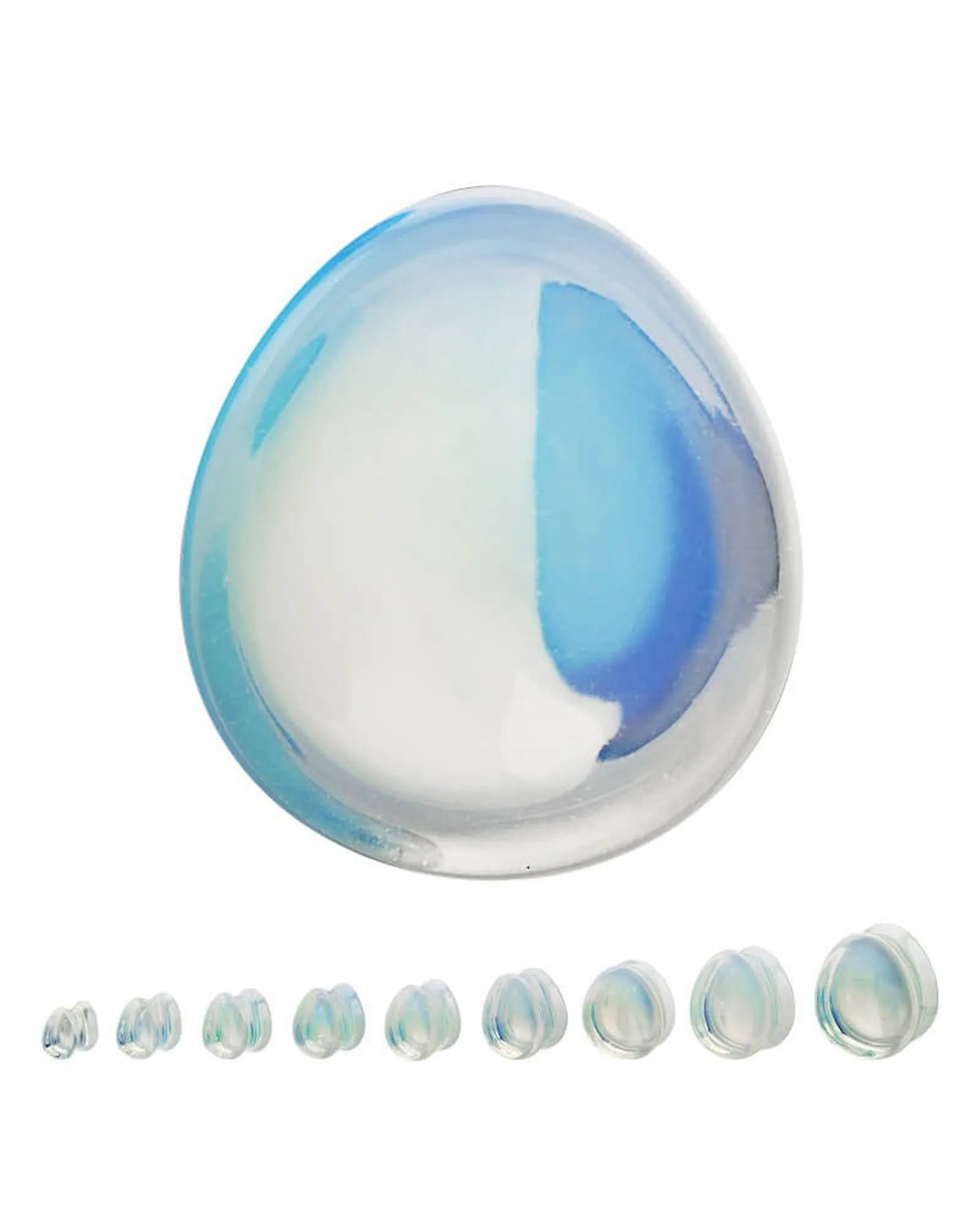 Opalite Teardrop Plugs