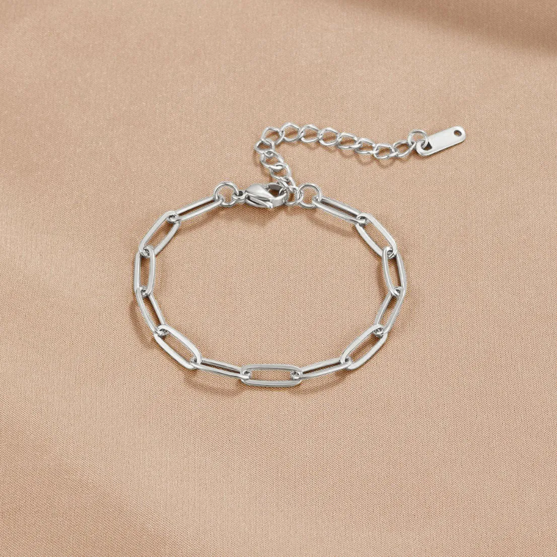 Paperclip Silver Bracelet