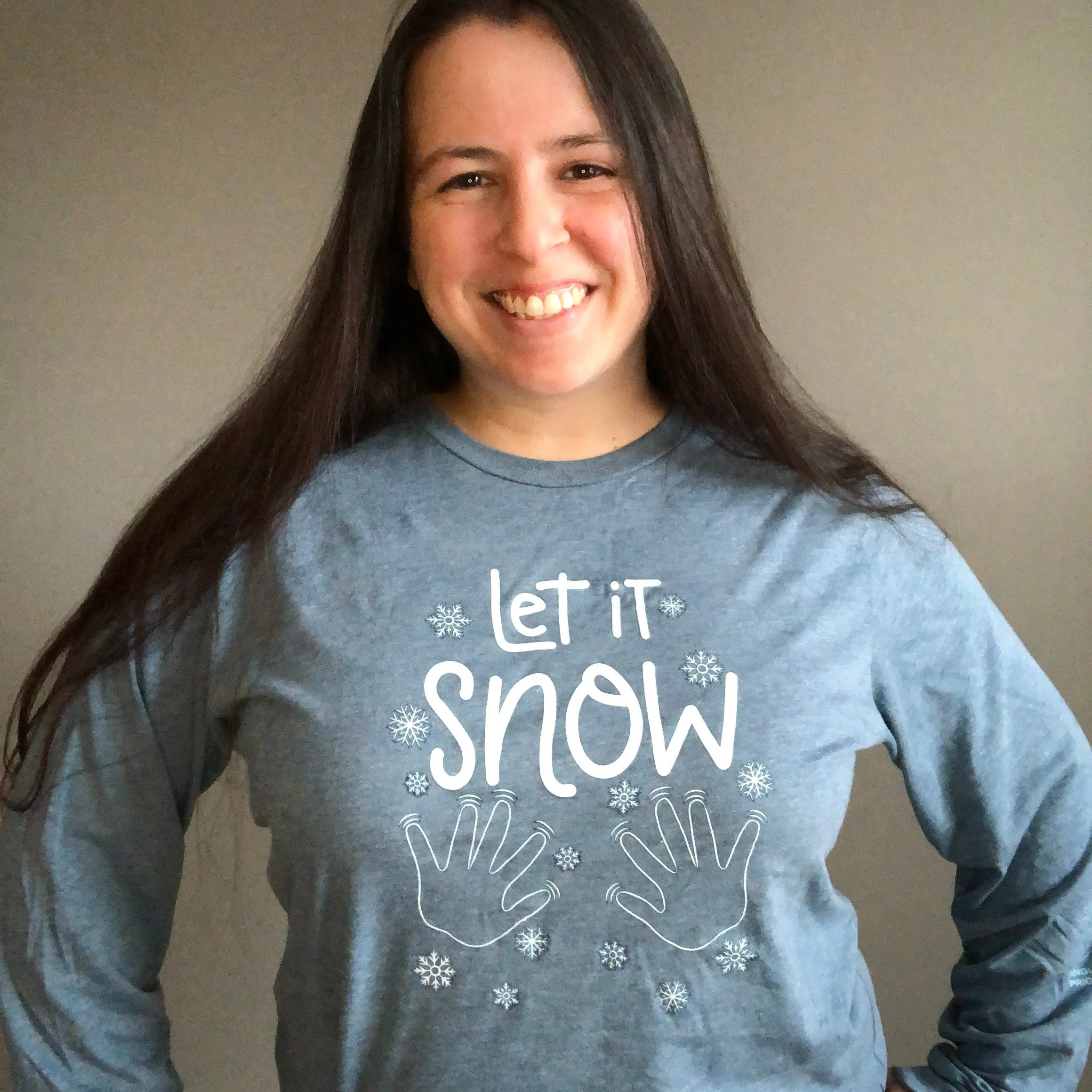 "Let It Snow" Long Sleeve Tee