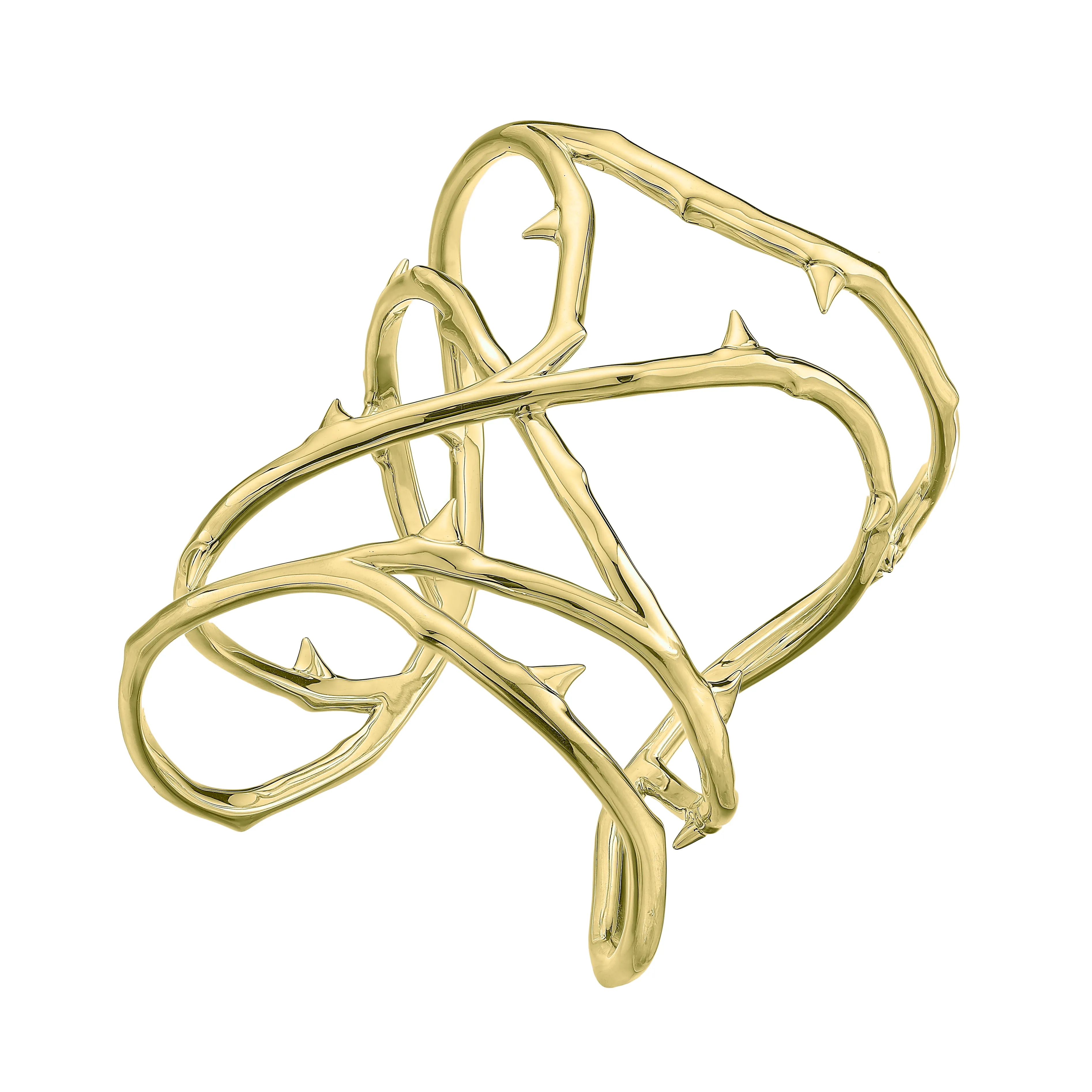 Rose Thorn Cuff - Yellow Gold Vermeil