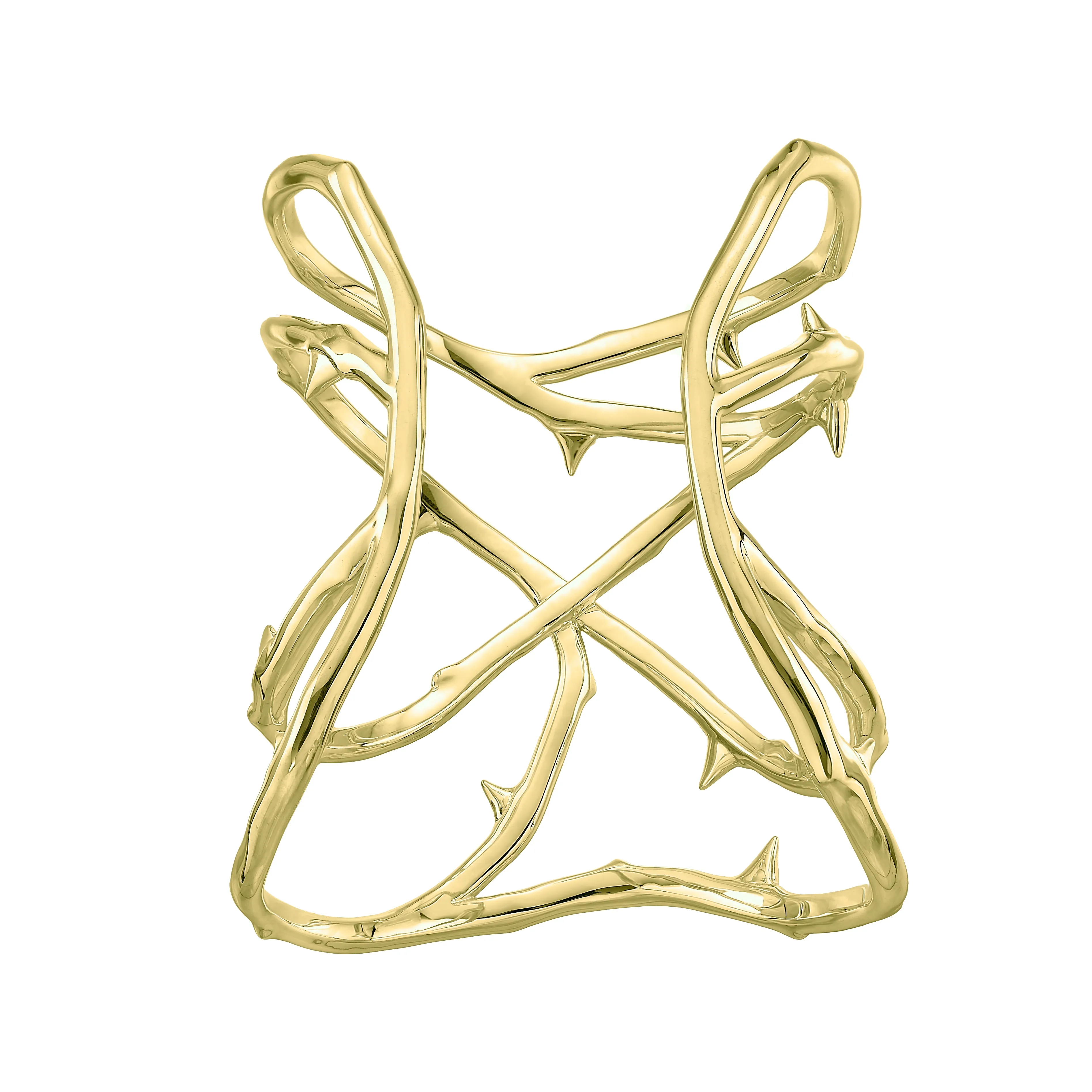 Rose Thorn Cuff - Yellow Gold Vermeil