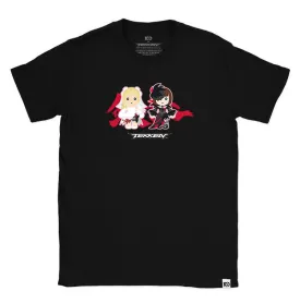 TEKKEN 'CUTE ASS TEKKEN Nina/Anna Williams' T-Shirt - Black