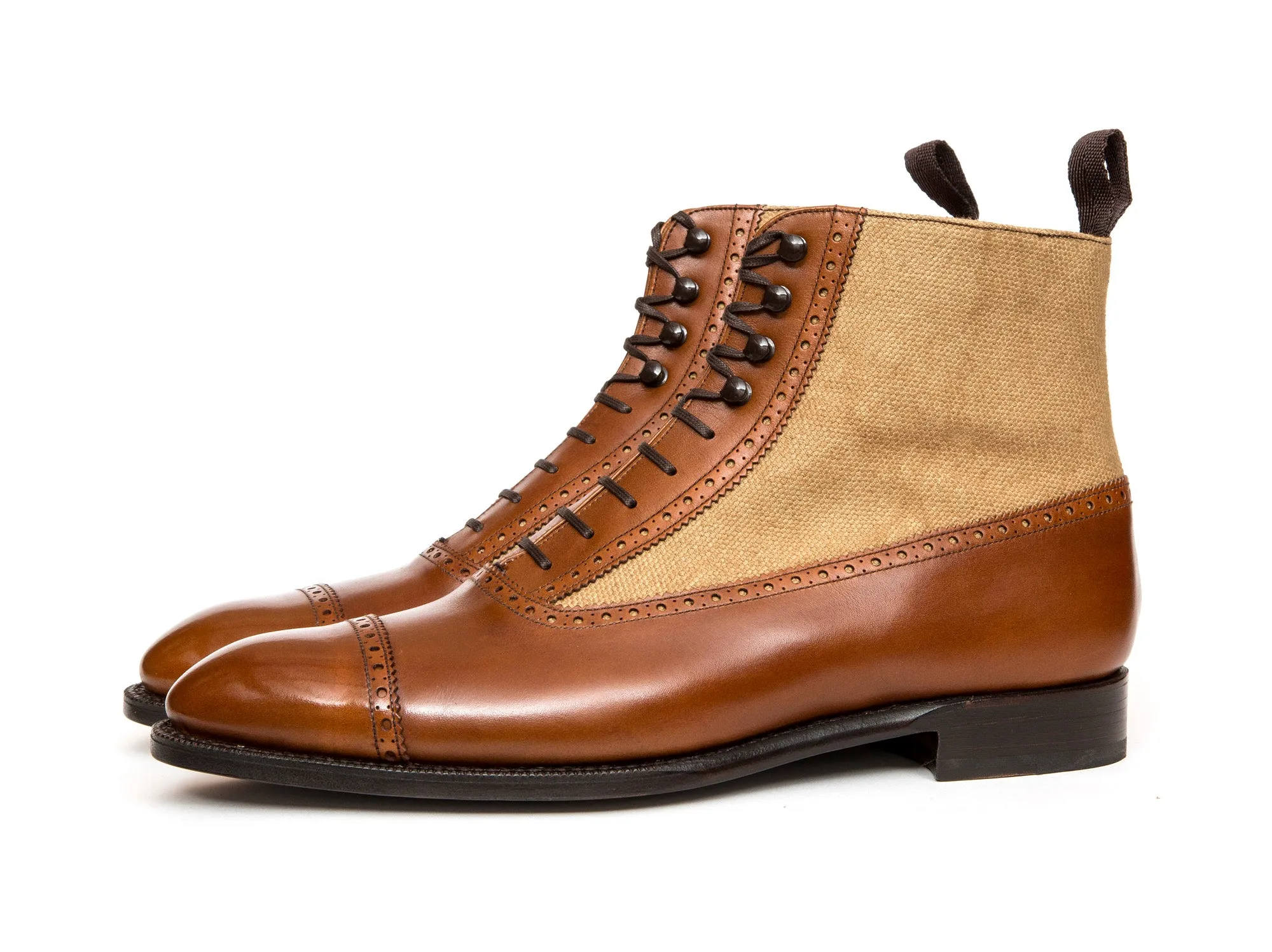 Tyler - MTO - Maple Calf / Hemp Canvas - NGT Last - Single Leather Sole