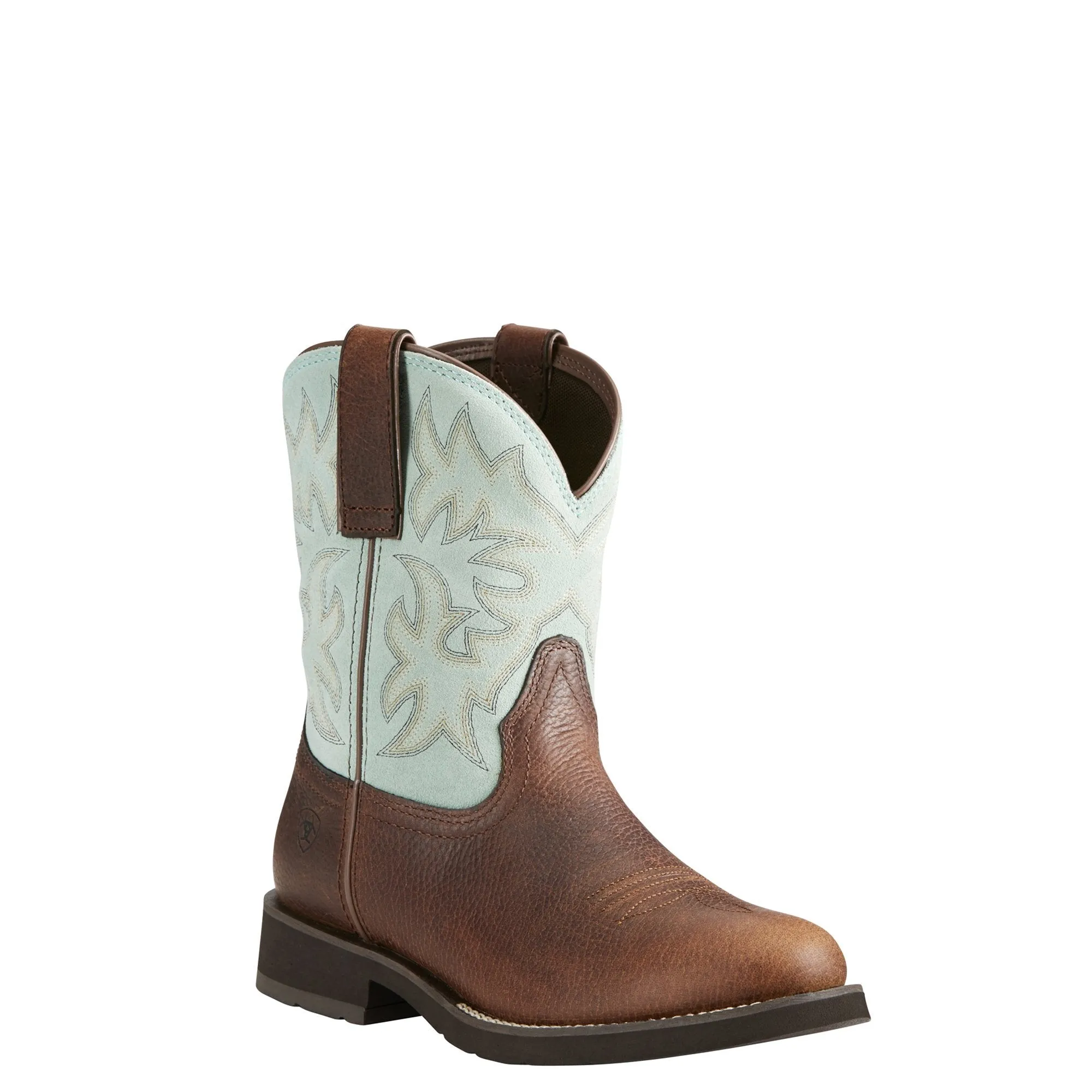 Women's Ariat Lilly Pecan/Aqua Boots #10021470